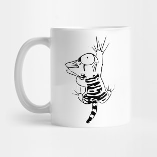 Climbing cat Mug